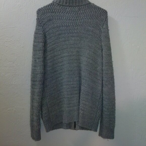 LOFT Women’s XL Gray Chunky Knit Toggle Cardigan Sweater - Picture 4 of 4